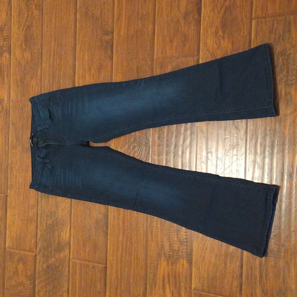 Just black women dark blue jeans
